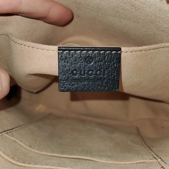 GUCCI Ophidia GG small shoulder bag IN BLACK LEATHER - Picture 7 of 10